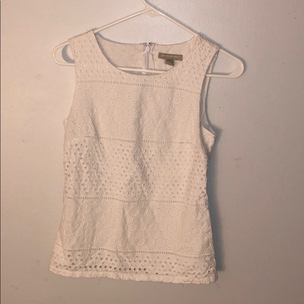 White dressy tank top